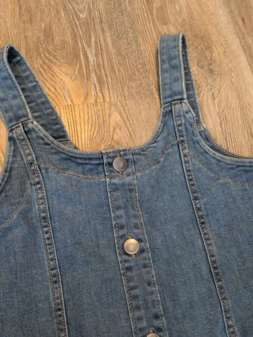 Abercrombie kids Denim Overall Dress 13/14